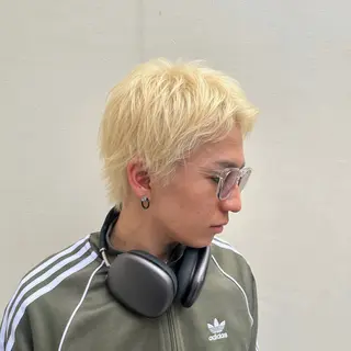 カラー メンズ ⚜️ブリーチ× 透明感✨Hayatoのヘアスタイル