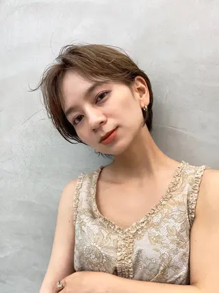 ショート カラー 🌿似合わせ透明感 カラー松本朋幸🌿のヘアスタイル