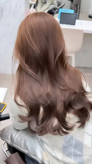 セミロング カラー レイヤーダブルカラー KYONのヘアスタイル