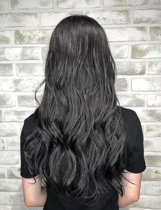 セミロング カラー トッチ 艶髪髪質改善のヘアスタイル