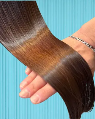 ロング 髪質改善＆白髪ぼかし カラー♡店長みやけ♡のヘアスタイル