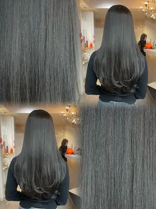 ロング カラー りん 🎀韓国スタイルのヘアスタイル