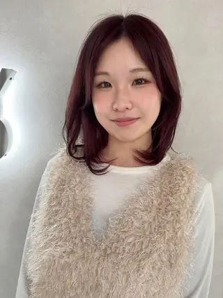 ミディアム 辻 泰之のヘアスタイル