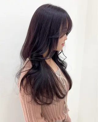 ロング ヘアアレンジ 柳堀 日菜のマツエク・マツパデザイン