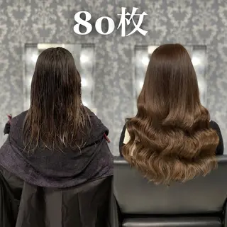 ロング KOSEI シールエクステのヘアスタイル