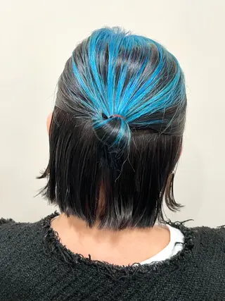 ミディアム 春日 涼太のヘアスタイル