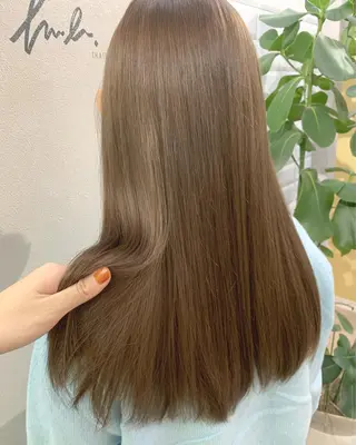 ロング カラー hub hair レイヤー/透明感のヘアスタイル