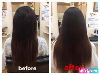 ロング 縮毛矯正モデル募集中 美容室HATSUのヘアスタイル