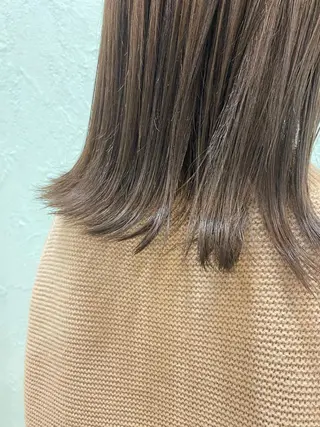 ミディアム カラー 菜 摘のヘアスタイル