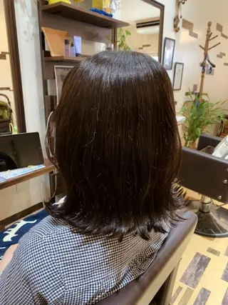 ミディアム カラー サトウ シューイチのヘアスタイル