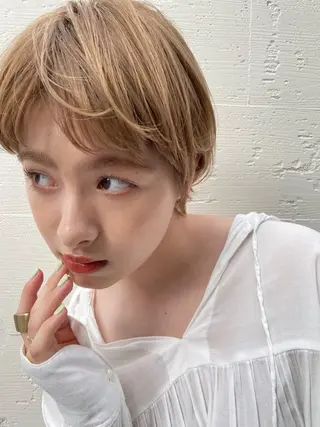 ショート 圧倒的な質感🧡 髪質改善/丸山晴菜のヘアスタイル