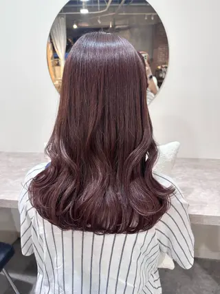 セミロング カラー ピンクカラー/ mana🎀のヘアスタイル