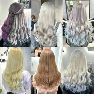 ロング カラー ブリーチ&エクステ 🥀ケアカラー特化のヘアスタイル
