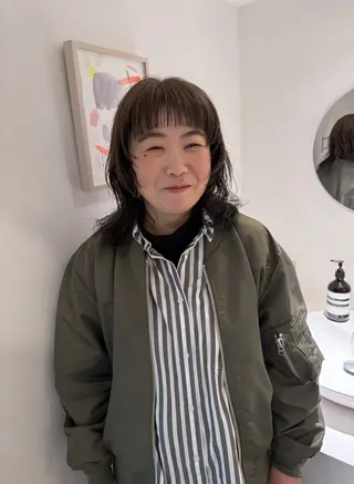 ミディアム ito suzuco @suc__asのヘアスタイル