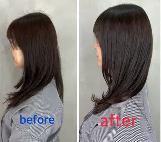 ロング ウルフ・ハイレイヤー 🌟ナカノ・ユウヤのヘアスタイル
