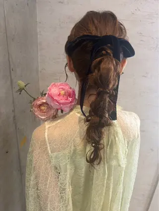 ロング ヘアアレンジ 美髪× ヘアセット✨Araiのヘアスタイル