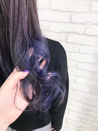 ロング カラー 横浜🍒ルーツカラー エクステ/RIEのヘアスタイル