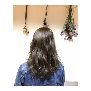 ロング カラー 🪐脱白髪染め 🪐松尾菜々美のヘアスタイル