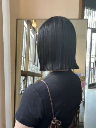 ショート 艶髪color💎髪 質改善ストレート大吉のヘアスタイル