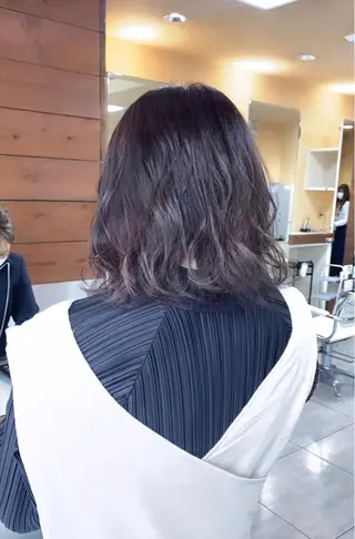 ミディアム 🫧艶髪カラー🫧 森本くるみのヘアスタイル
