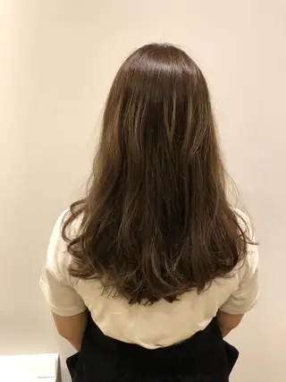 セミロング カラー ハイトーン/カラー/ 用賀/稲若健太郎のヘアスタイル
