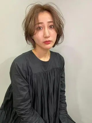 ショート カラー パーマ 低ダメージパーマ ケアパーマ/武田明大のヘアスタイル