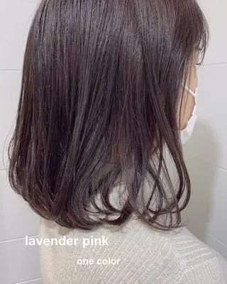 ミディアム やざき ちかのヘアスタイル