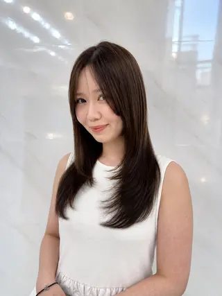 ロング 縮毛矯正×ボブ💎 髪質改善/木下のヘアスタイル