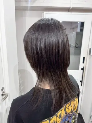 セミロング 🪼モモカ/デザイン ハイトーンカラー🪼のヘアスタイル