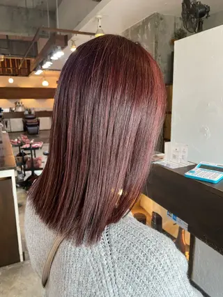 カラー Joliefille 高石店　かすみのヘアスタイル