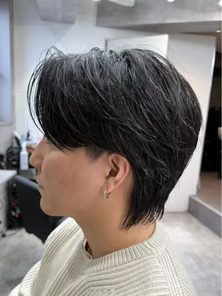 ショート パーマ メンズ 新宿メンズ専門 モテ清潔感パーマ特化のヘアスタイル
