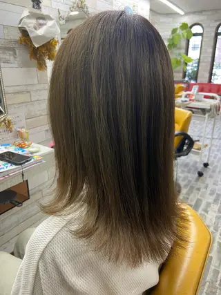 ミディアム カラー 大坪 拓斗のヘアスタイル