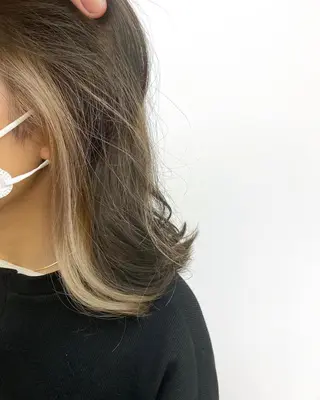 ミディアム カラー ☀️透明感color KURO☀️のヘアスタイル