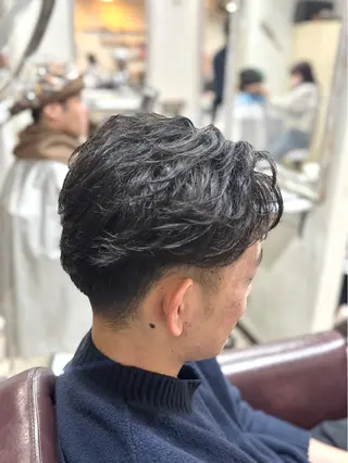 ショート パーマ メンズ 💥桜木町メンズ専門 💥ルキのヘアスタイル