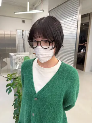 ショート カラー 表参道🌿赤み消し カラー/チナツのヘアスタイル