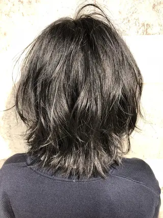 ミディアム カラー パーマ ヘアアレンジ 可愛いを作る神 ナオヒロのヘアスタイル