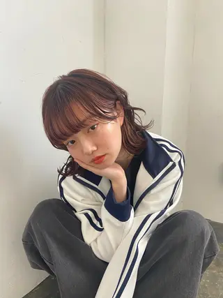 ミディアム カラー miku 🫧のヘアスタイル