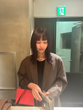 セミロング カラー タナカ カナ🫧のヘアスタイル