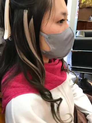 セミロング ヘアアレンジ 桧山 真のヘアスタイル