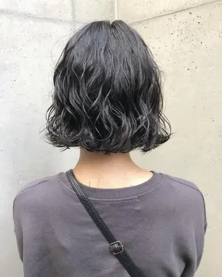 ショート パーマ ロングパーマ木村 ボブパーマのヘアスタイル