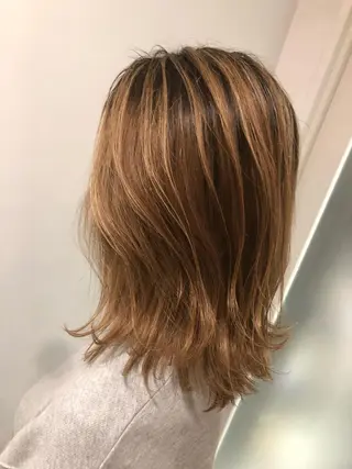ミディアム 藤田 遼のヘアスタイル