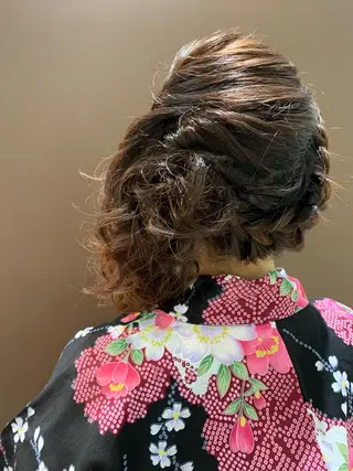 ヘアアレンジ きむえり/髪質改善 /うねり広がり改善のヘアスタイル