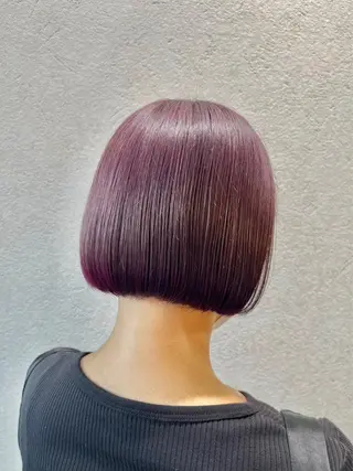 ショート カラー 髪質改善/縮毛矯正/ 艶カラー/ヘッドスパのヘアスタイル