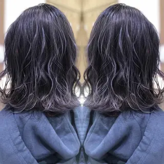 ミディアム カラー 韓国レイヤー×透明感 カラー/山崎一輝のヘアスタイル