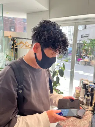 パーマ メンズ 池田 寿子のヘアスタイル