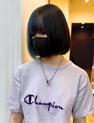 ショート カラー 大人可愛い透明感🌟 小顔・韓国髪🌟野中のヘアスタイル