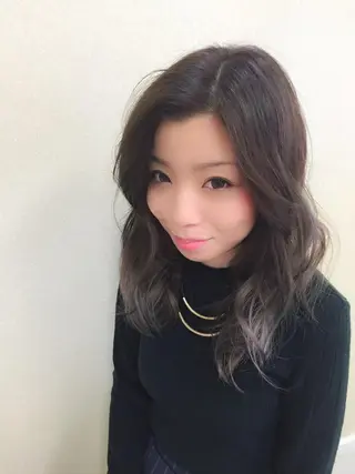 ミディアム セミロング ロング カラー パーマ 【滝川市 美容師】 髙橋昌也のヘアスタイル