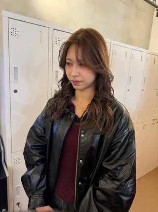 ミディアム カラー ❤️アヤカ Wカラー ボブ レイヤー❤️のヘアスタイル