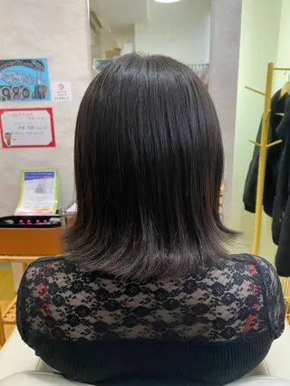 ミディアム カラー パーマ ヘアアレンジ 清水 由佳のマツエク・マツパデザイン