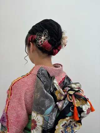 ヘアアレンジ ツノガイ エリのヘアスタイル